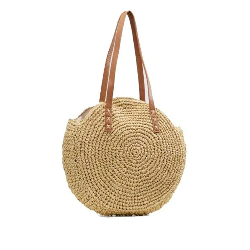2018 Бали остров соломенная сумка ручная тканая круглая Женская богемная пляжная
