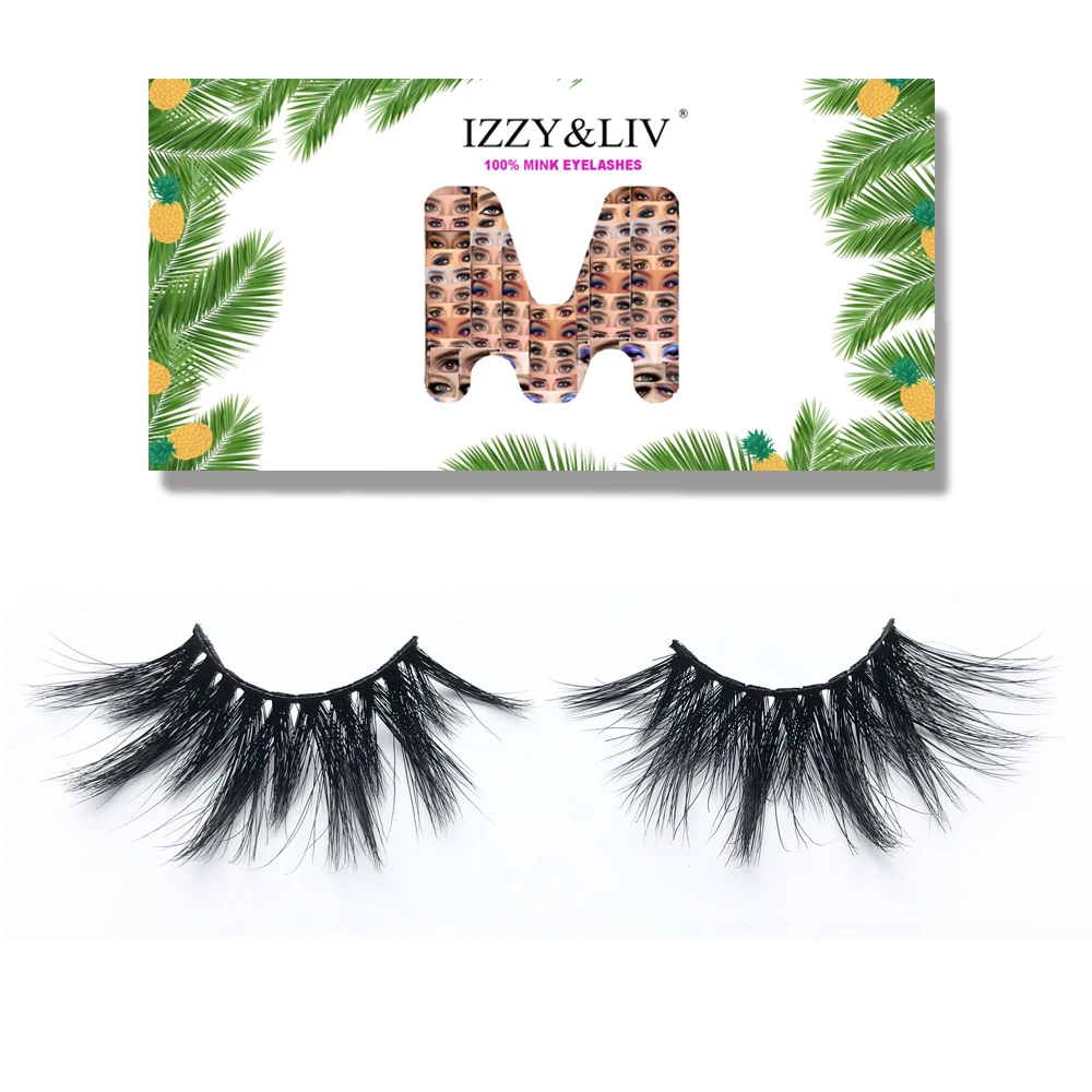 IZZY & LIV натуральные 3D накладные ресницы из искусственной норки длинные толстые