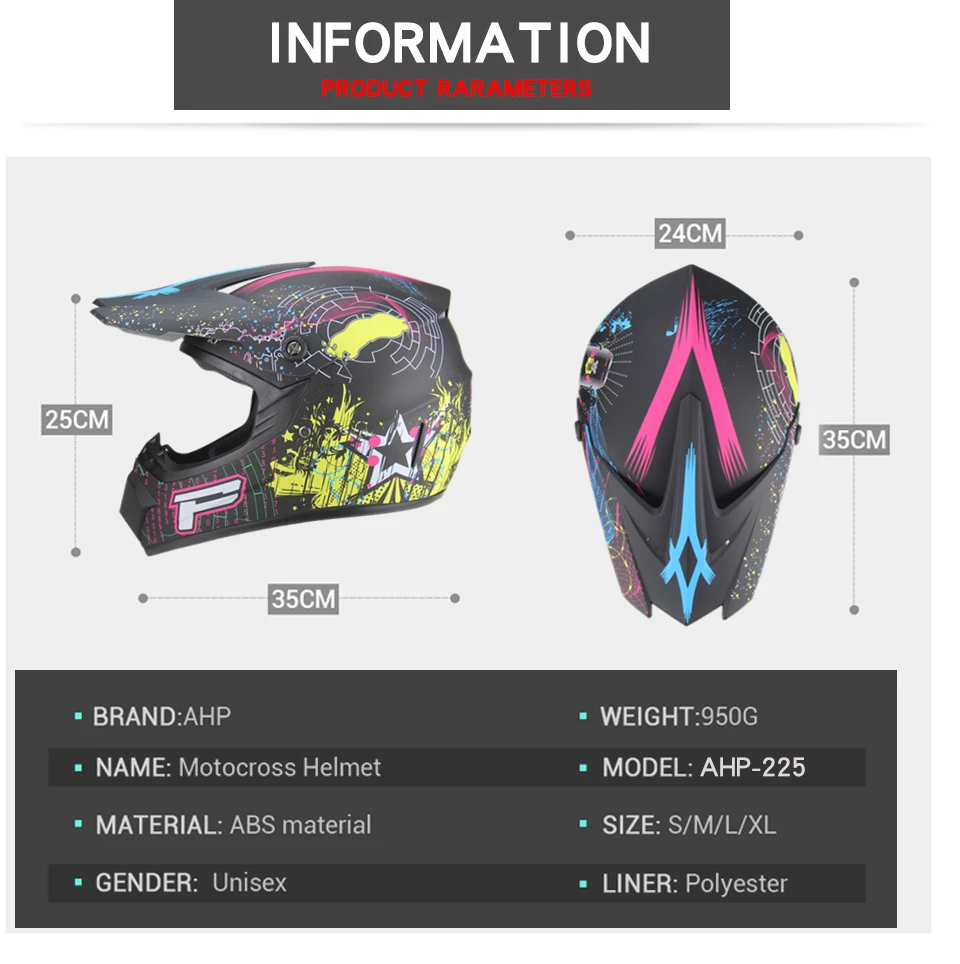 Взрослый мотоциклетный шлем для мотокросса внедорожный шлем ATV Dirt bike горные MTB DH гоночный шлем крест с бесплатными goggle& перчатки& маска
