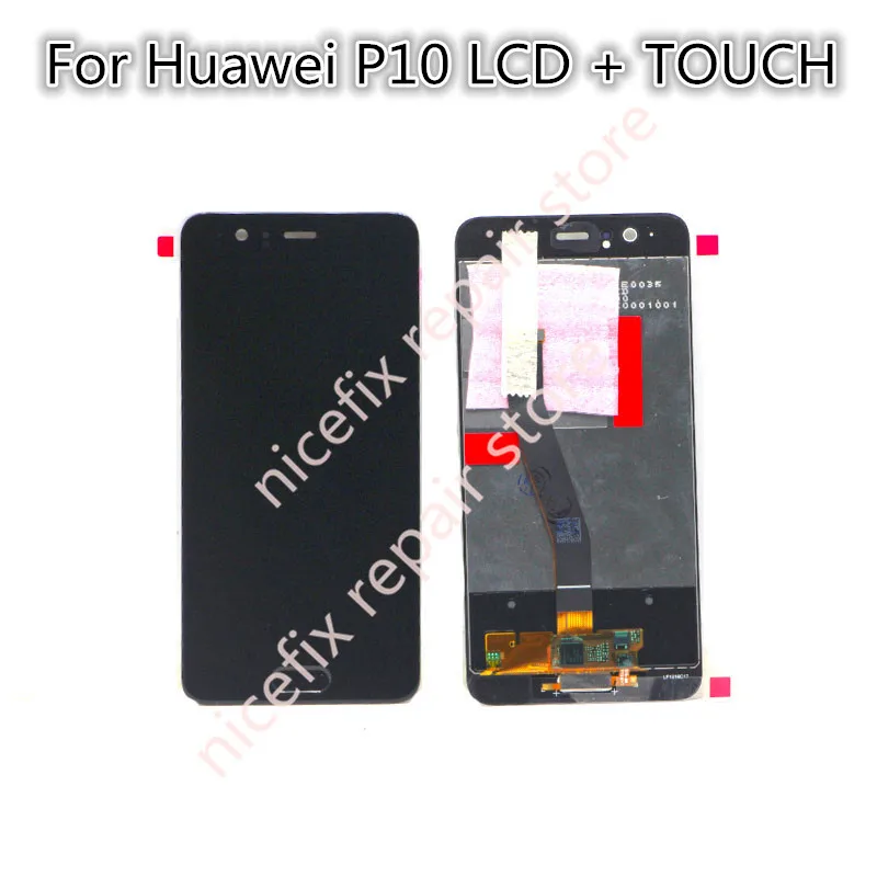 Huawei P10 VTR-L09 VTR-L10 VTR-L29 ЖК-дисплей Дисплей Сенсорный экран планшета с рамкой, для сборки, запасные части для huawei P10 ЖК-дисплей
