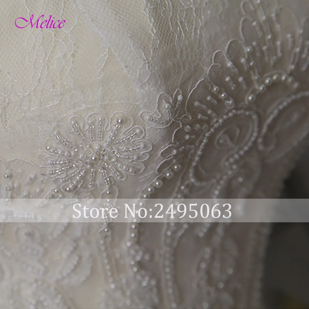 Fmogl Strapless Lace Up Appliques A-Line Wedding Dress 2019 Luxury Pearls Princess Bridal Vestido de Noiva Plus Size | Свадьбы и