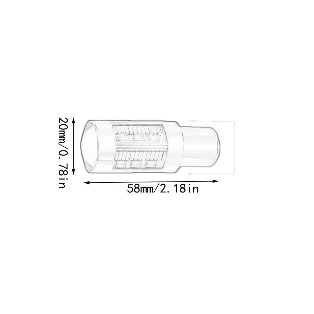 1 шт. 1156 P21W Led Ba15S Py21W Bau15S лампы 12V 4014 105Smd Canbus T20 7440 W21W для обратный сигнал без
