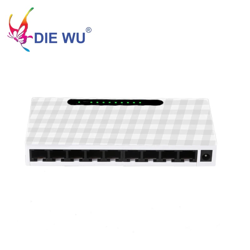 Сетевой коммутатор Ethernet 9 портов переключатель для быстрой локальной сети RJ45 10/100