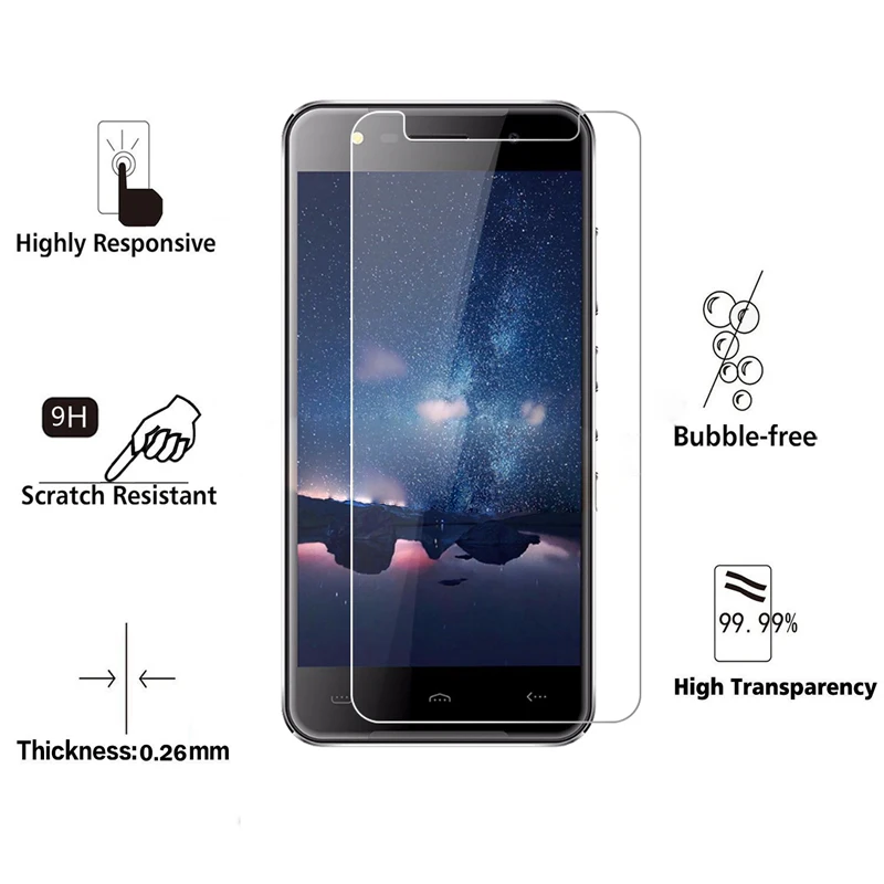 Для Homtom HT37 стекло закаленное Doogee Ht37 Pro 5 0 &quot2.5D 9H премиун Защитная стеклянная