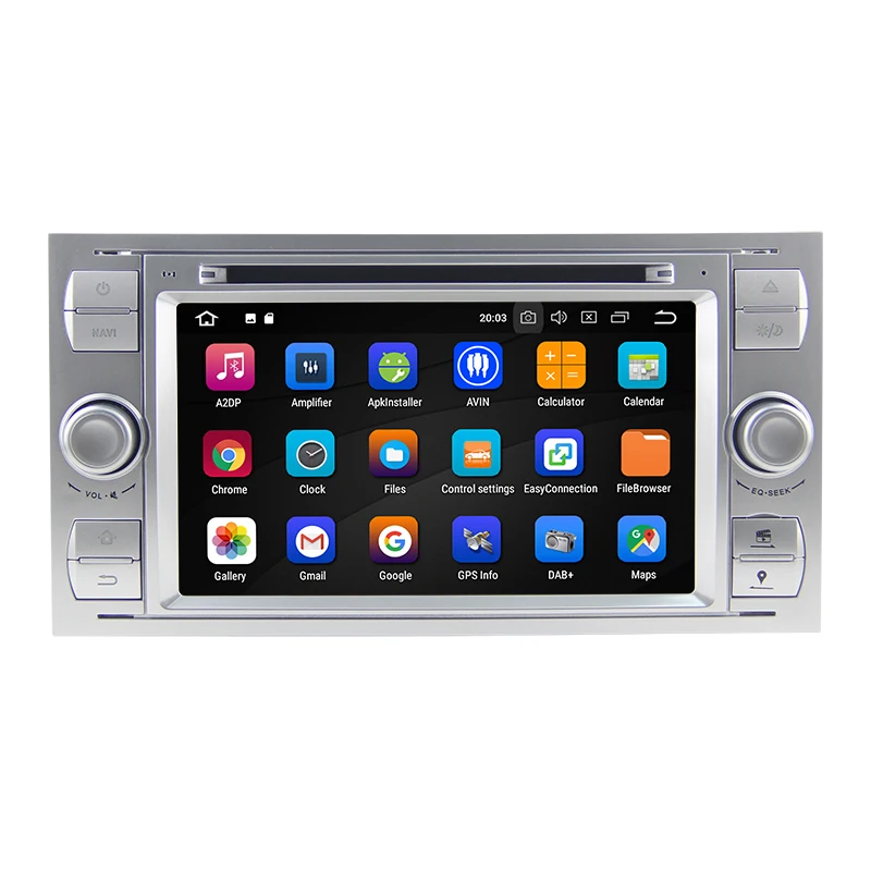 2 Din Автомобильный мультимедийный плеер Android 8 0 gps Авторадио для Ford Transit 2004 до 2008 7