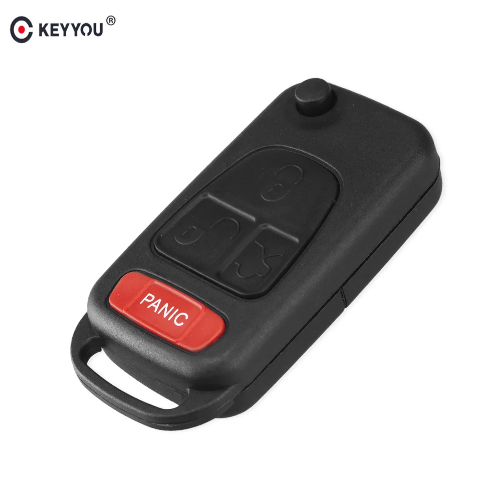 Раскладной Автомобильный пульт дистанционного управления KEYYOU корпус брелока с 3