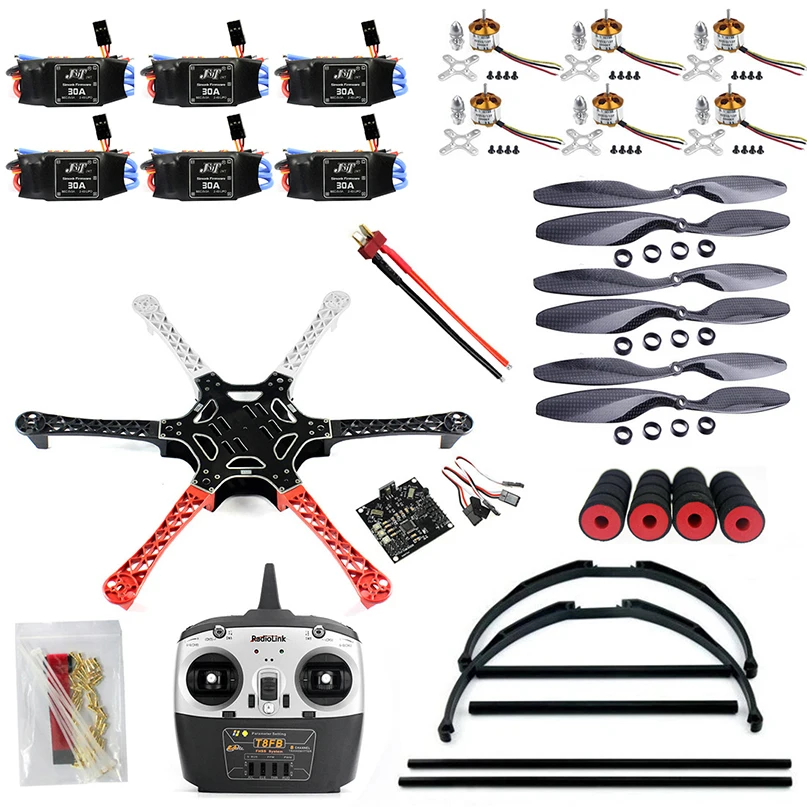 Комплект FlameWheel F550 для дрона с пропеллерами из углеродного волокна KK 2 3 ESC +