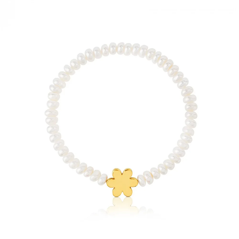 Flower Gold Модные женские мужские серебряные золотые из нержавеющей стали Маленькие девушки цветок Звезда животное Шарм белый шар браслет из натуральных бусин - Окраска металла: Flower Gold