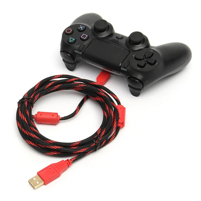 Высокоскоростной беспроводной контроллер для PS4 Dualshock 4 300 см 10 футов с Micro USB на 2