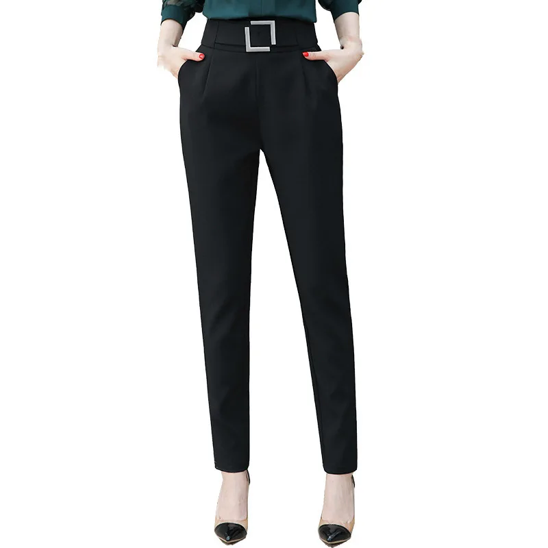 Женские шаровары с блестками повседневные облегающие брюки высокой талией для