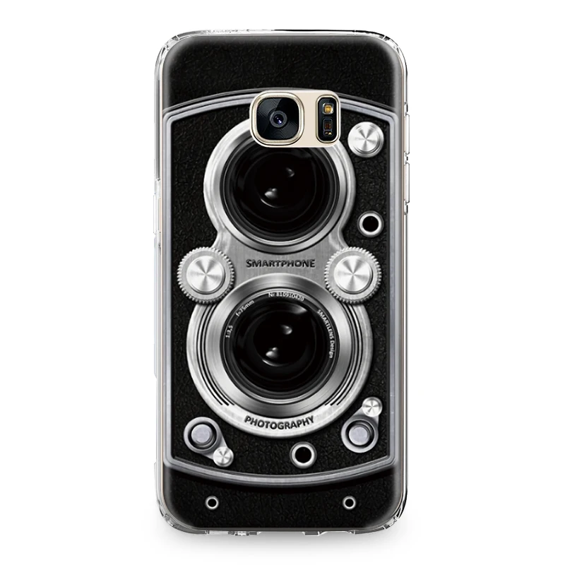 Для samsung Galaxy S4 S5 S6 S7 край S8 S9 S10 плюс S10e Note 4 5 8 9 мягком переплете 3D Камера лента перевязочных силиконовый чехол для телефона - Цвет: 7427