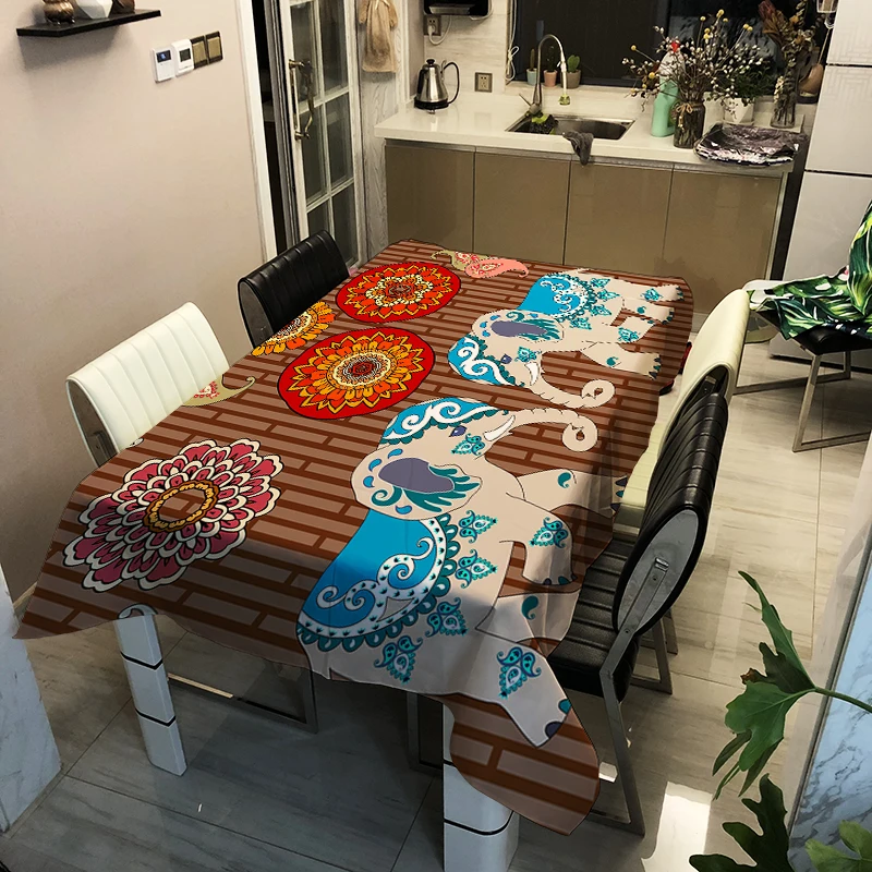 Животная Геометрическая серия скатерти декоративные свадебные семейный