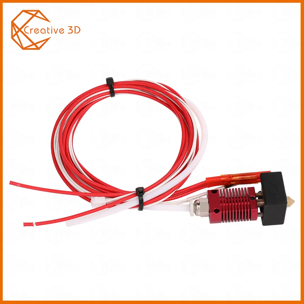 Creative3D Горячая новинка 1,75 мм Экструдер Hotend комплект алюминиевый тепловой блок для 3d принтера Ender-3/CR-10/CR-10S с 0,4 мм насадкой принтера