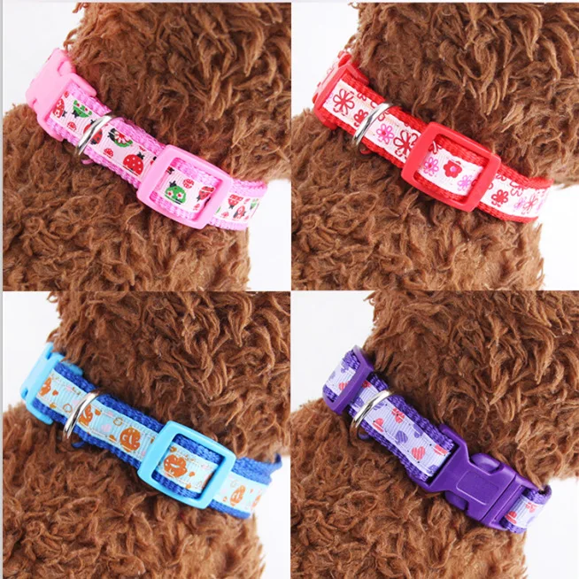 Маленький ошейник для собак кошек щенков нейлоновый поводок питомца собаки