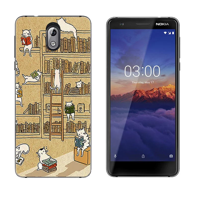 Чехол для Nokia 3 1/3 2018 5 2-дюймовый Мягкий чехол из ТПУ 1 TA-1063 TA-1057 защитный с принтом