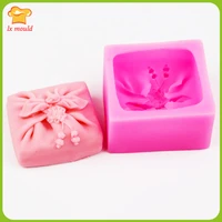 bowknot bag silicone soap mould wedding decoration cake mold aroma candle molds