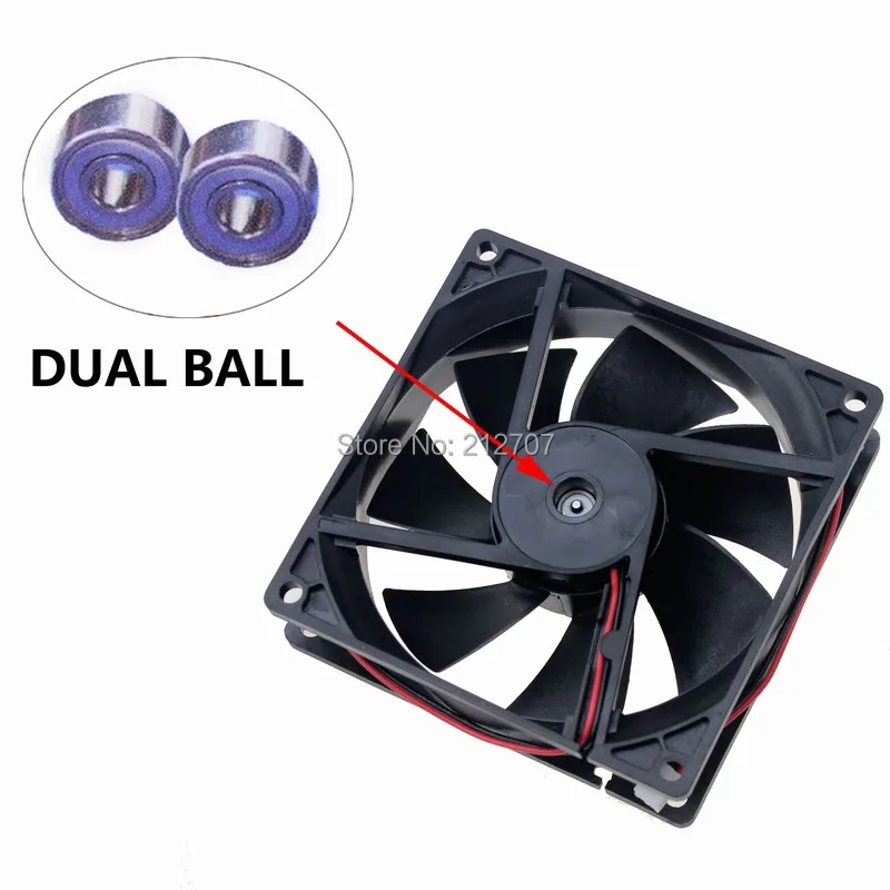 20 шт. Gdstime шарикоподшипник 92x92x25 мм DC 24V 2Pin 9 см 92 9225 Вентилятор охлаждения двигателя