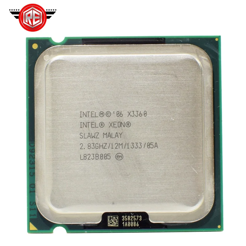 Процессор Intel Xeon X3360 SLAWZ SLB8X 2 83 ГГц 12 м кэш четырехъядерный LGA 775 TDP 95W серверный
