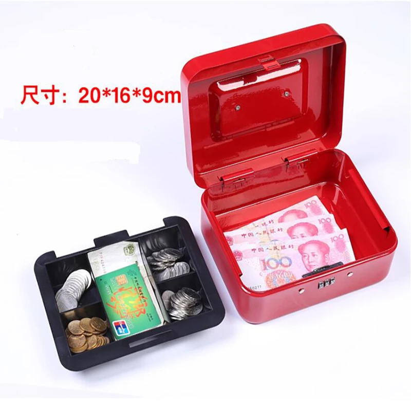 

Mini Portable Steel Cash Safe Box Lockable Coin Security Box Storage Case In Small Size Storage Boxes Home Storage Organization