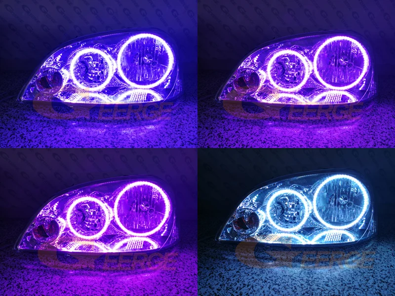 Для Chevrolet Lacetti Optra Nubira 2002-2008 RF Bluetooth контроллер многоцветный ультра яркий RGB светодиодный ангельские глазки Halo Ring kit
