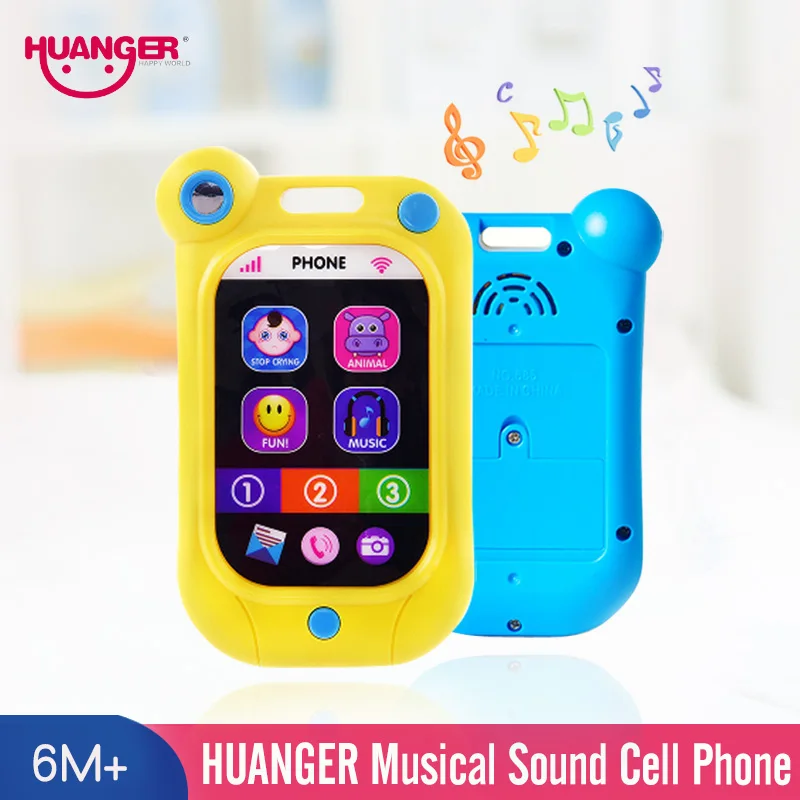 

Huanger Mobile Phone Kids Lovely Toys Baby Rattles Hand Shake Bell Ring 0-12months Newborn Unisex Children Early Educational Toy