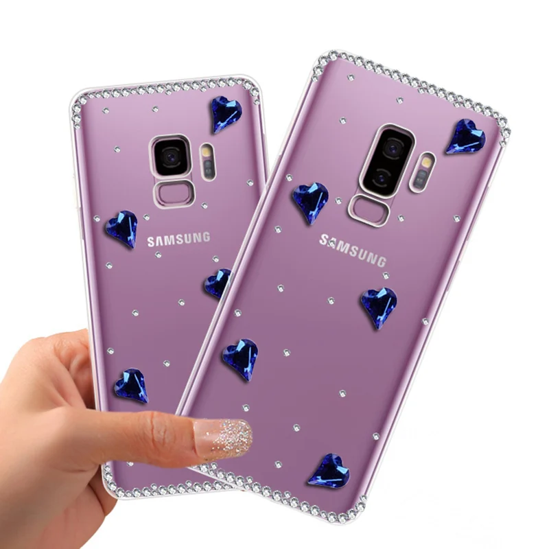S8 S9 Plus чехол со стразами для Samsung Galaxy A8 2018 A6 J6 J8 J2 Pro Note 8 J7 Neo A3 A5 A7 J3 J5 2016 2017| |