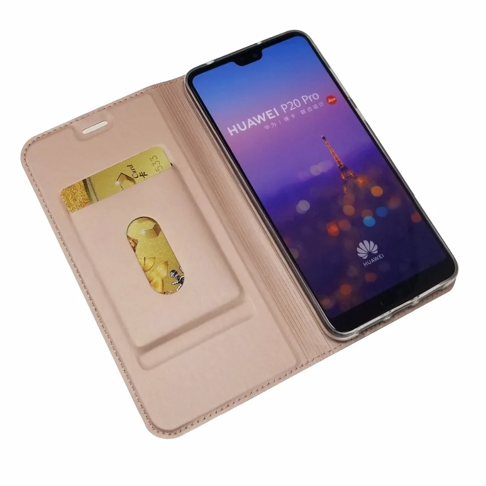 Чехол для Huawei P20 чехлы из искусственной кожи флип-чехол Pro чехол Умный Магнитный