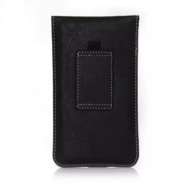 Модный чехол кобура с зажимом для ремня Магнитный на липучке кожаный
