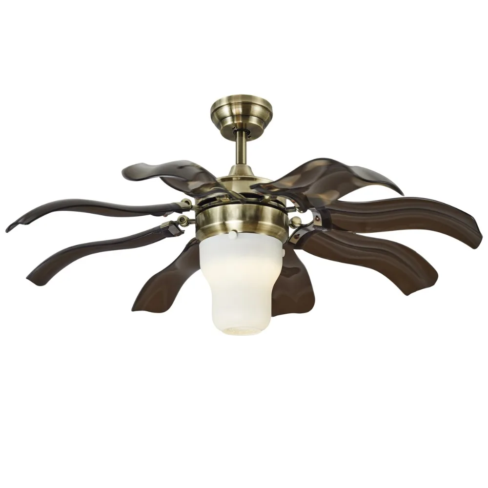 Винтаж потолок вентилятор светодиодный потолочный светильник с Дистанционное