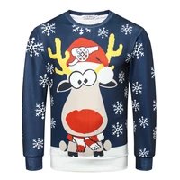 2021 3d jumper snowman deer new santa claus xmas patterned sweater ugly christmas sweaters tops for men women pullovers blusas