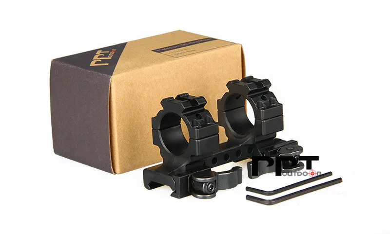 PPT 25.4mm Aluminum Double Ring Scope Mount Quick Detachable mount For Picatinny Rail Weaver PP22-0241 | Спорт и развлечения