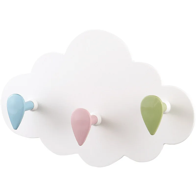 Настенный крючок креативный с мультяшным облаком настенный для ванной комнаты
