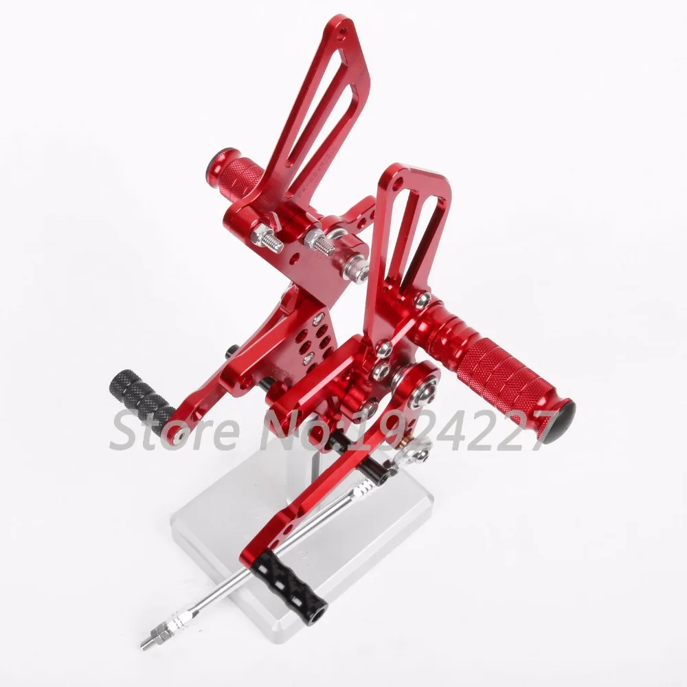 8 видов цветов CNC Rearsets для Suzuki GSXR 750 1996 2005 задний комплект мотоциклетные