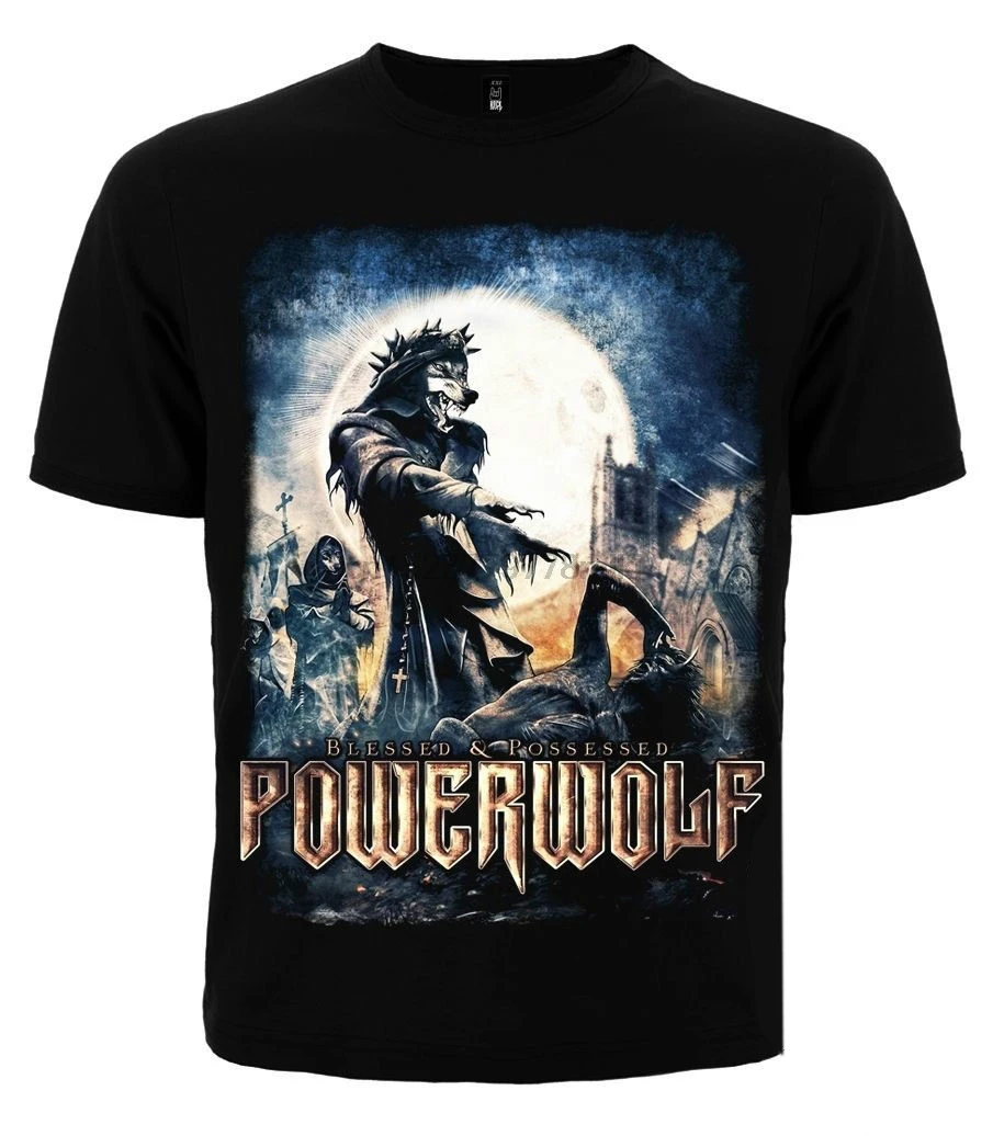 Фото Футболка + майка POWERWOLF BLESSED owned новая мужская брендовая футболка из 100% хлопка с Футболка + майка POWERWOLF BLESSED owned новая мужская брендовая футболка из 100% хлопка с