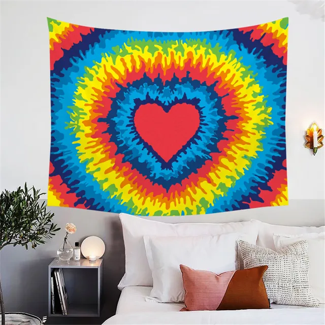BlessLiving Tye Die Tapestry Hippie Wall Hanging Colorful Tie-Dye Sheet Bohemian Psychedelic Rainbow Home Decor for Dorm Bedroom 2
