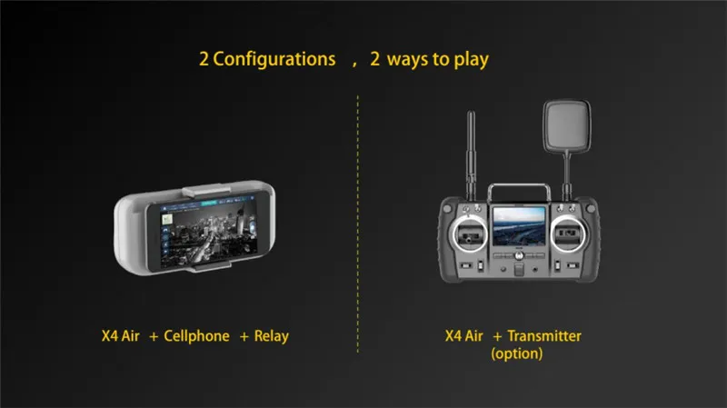 Hubsan X4 AIR H501A+ H906A передатчик с HT500 реле wifi FPV Бесщеточный Радиоуправляемый квадрокоптер с камерой 1080P Дрон RTF