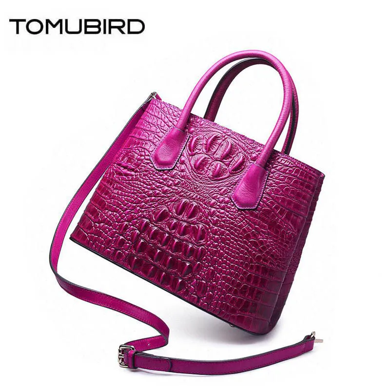 Tomubird новый улучшенный кожа рук Fashion арт сумка Крокодил Роскошные сумки женские