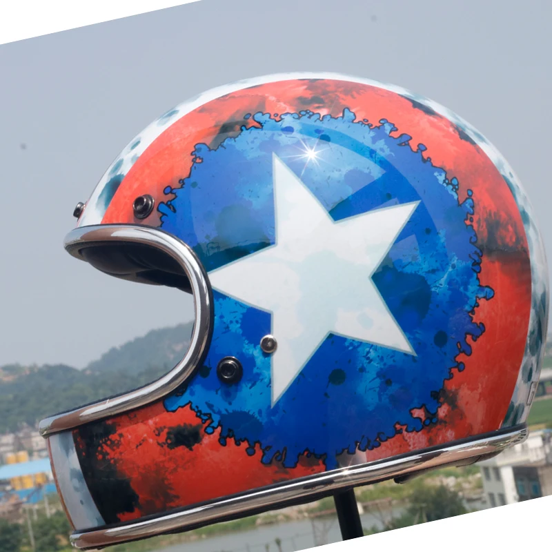 2019 Томпсон мото rcycle шлем cascos para moto Полный лица casco винтажный jet capacetes de ciclista off road |