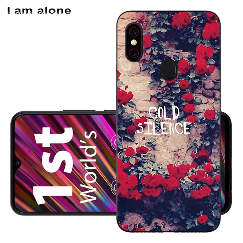 Solf TPU HH12 Чехлы для телефонов I am alone для Umidigi F1/F1 Play 6,3 дюймов черный мягкий ТПУ мобильный Модный чехол с принтом для Umidigi F1 сумки - Цвет: Solf TPU HH12