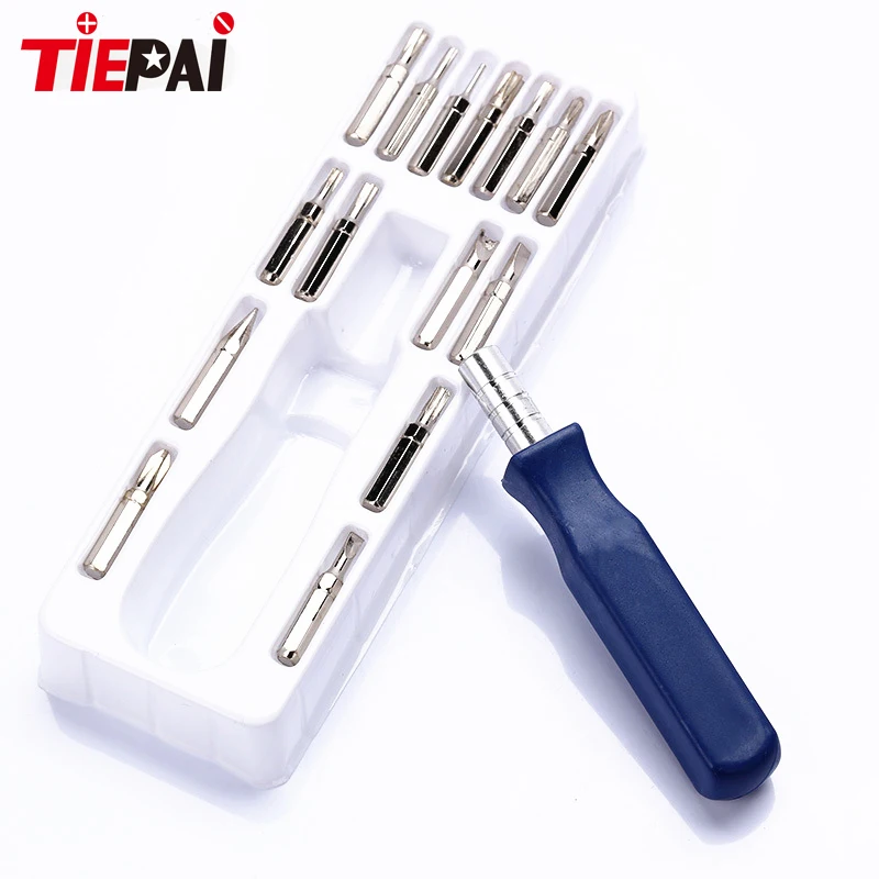Tiepai 16 in1 точность Многоцелевой Магнитный Отвёртки комплект с torx hex Крест плоские у