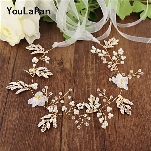 Off-White organza YouLaPan SH72 свадебный пояс с цветами Золотые листья пояс невесты Хрустальный жемчужный свадебный пояс для невесты жемчужный цветок створки - Цвет: Off-White organza