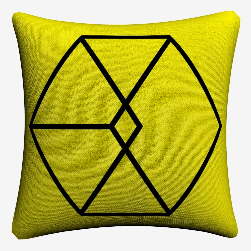 Чехол для диванной подушки 45x45 см с логотипом EXO Kpop|Наволочки| |