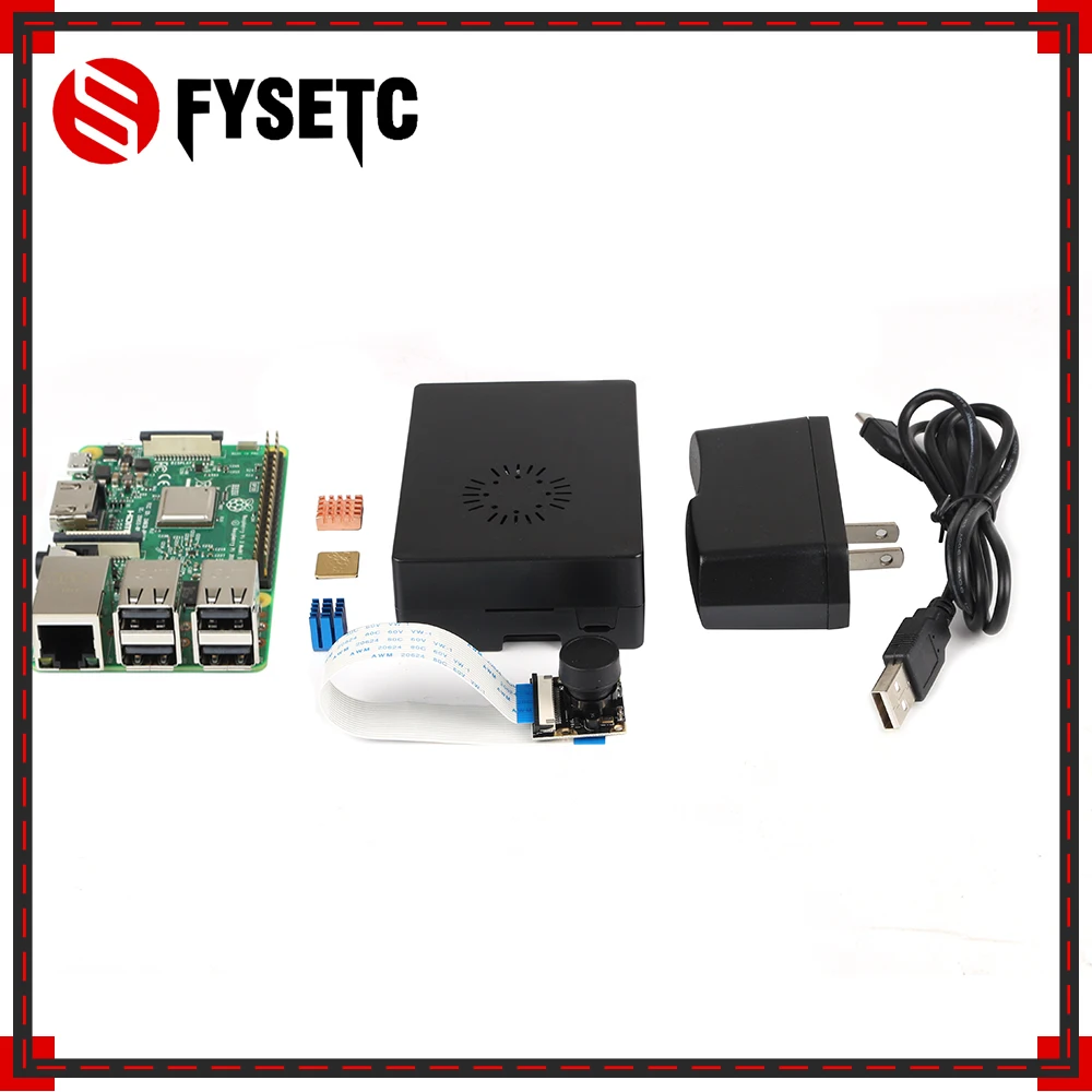 Raspberry Pi 3 Model B Board + Heatsink ABS чехол/Alicylic чехол 5V 2.5A US источник питания 5MP
