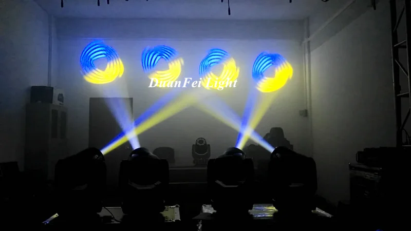 4 шт led 90 Вт движущаяся головка Точечный светильник DMX lyre gobo свет 9x18 6в1 rgbwa УФ стирка