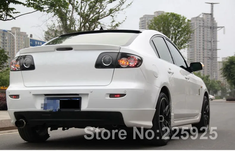 Грунтовка отражающая фабрика OEM Стиль спойлер для Mazda 3 M3 губ 2006-2008 Задний спойлер
