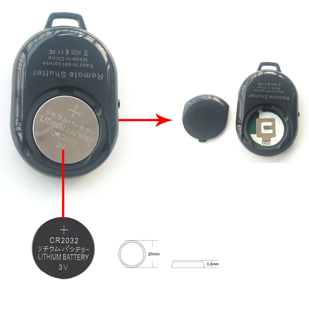 Беспроводной Bluetooth мини-пульт дистанционного спуска затвора для смартфонов Iphone