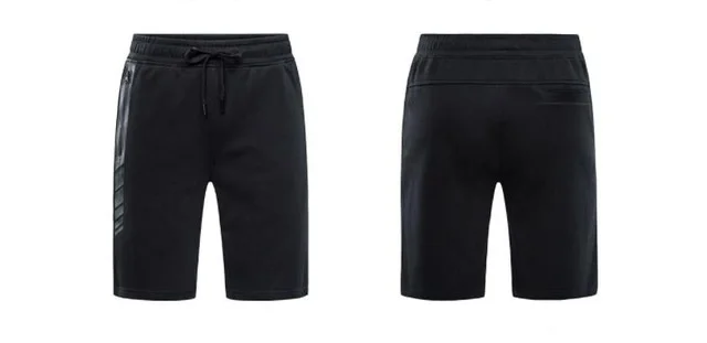 black XXL Xiaomi Uleemark мужские спортивные шорты, хлопковые дышащие шорты для бега, фитнеса, Свободные тренировочные штаны - Цвет: black XXL