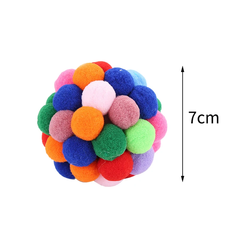 3 размера игрушка для питомца кота красочные милые ручной колокольчики надувной