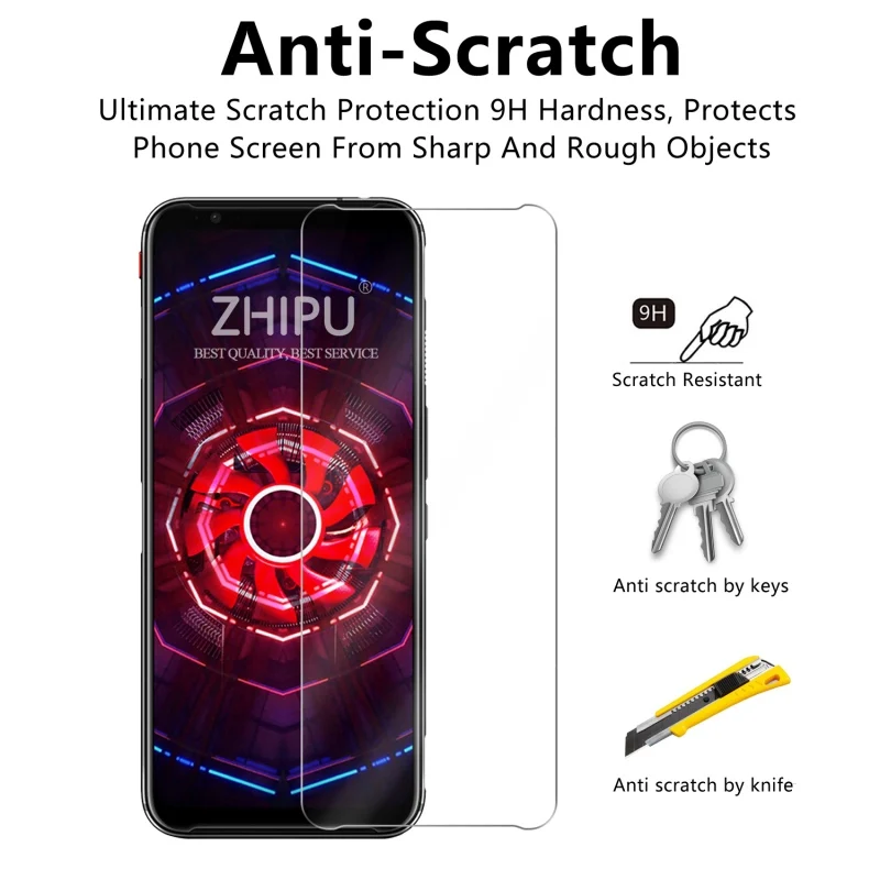 2 шт стекло для zte Nubia Red Magic 3 3s защитное 2.5D 9H закаленное Защитная пленка *|Защитные