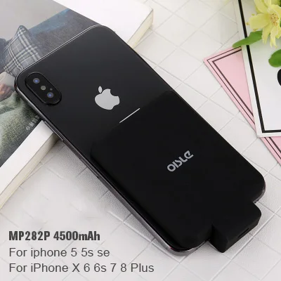 4500mah IOS BLACK 4500 мАч, чехол для iPhone 7, 8 Plus, портативный аккумулятор, чехол для зарядки s, для iPhone X, XS, MAX, XR, мини банк питания, внешнее резервное копирование - Цвет: 4500mah IOS BLACK